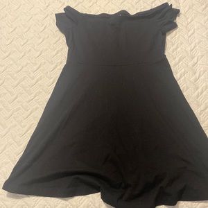 Black off the should dress